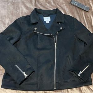 Black moto jacket